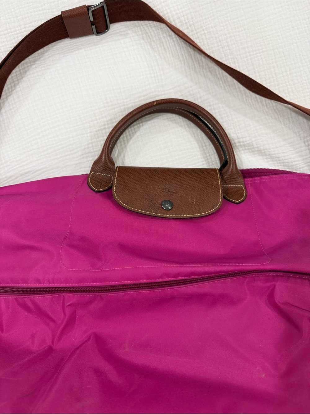 Longchamp Expandable Le Pliage Original Expandable Travel Nylon Weekender - Picture 4 of 4